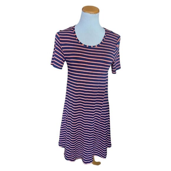 NwT Womens Wishful Park Striped Jersey Knit Short Sleeve Dress - Sz M - Picture 1 of 1